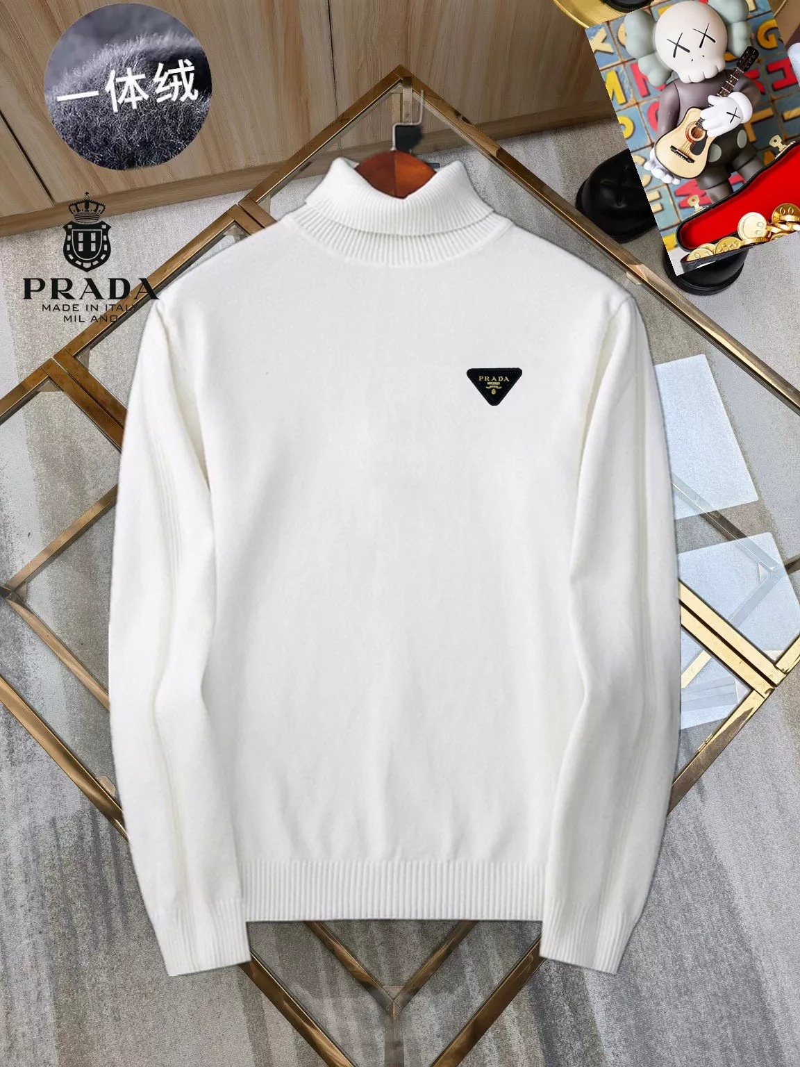 prada sweater manches longues pour homme s_12b1701